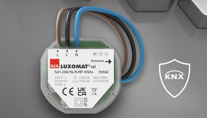 B.E.G.: новый KNX RF актуатор скрытого монтажа для ретрофита без шины