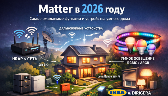 Matter в 2026: ключевые функции и устройства умного дома
