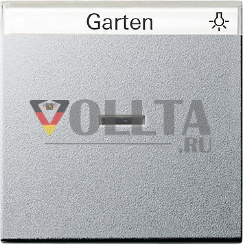 Gira 067026 System55 контрольный-выключатель света/датчик, крышка, цвет: алюминевый