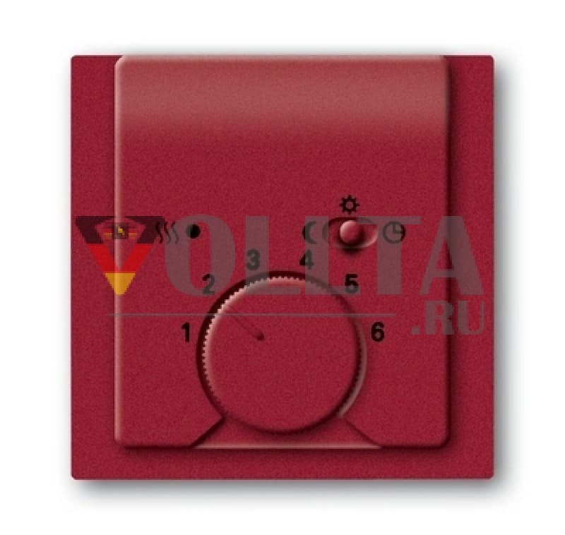 Busch-Jaeger 1795-777 Impuls Регулятор температуры помещения, крышка, цвет: бордо/ежевичный