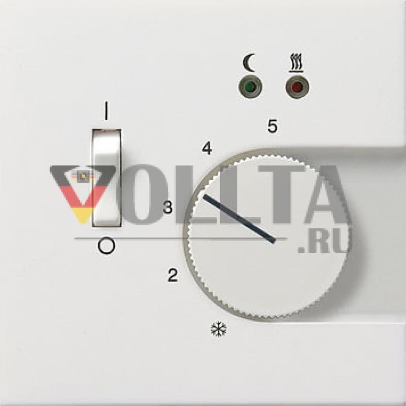 Gira 0394112 Ширококлавишный выключатель Регулятор температуры помещения, Schliesser цвет:чисто белый, тон:глянец