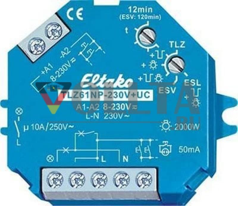 Eltako TLZ61NP-230V+UC свет для лестницРеле времени 61100301