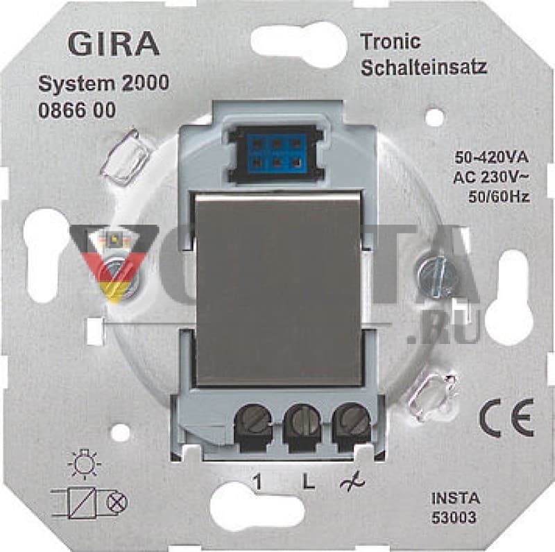 Gira 086600 System 2000 Tronic Schalteinsatz