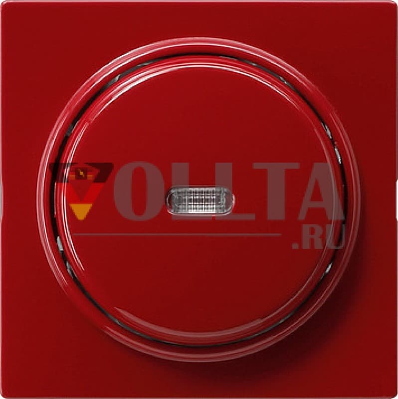 Gira 012243 S-Color Контрольный выключатель с  подсветкой, 10А, двухполюсной выключатель цвет: красный, тон:глянец