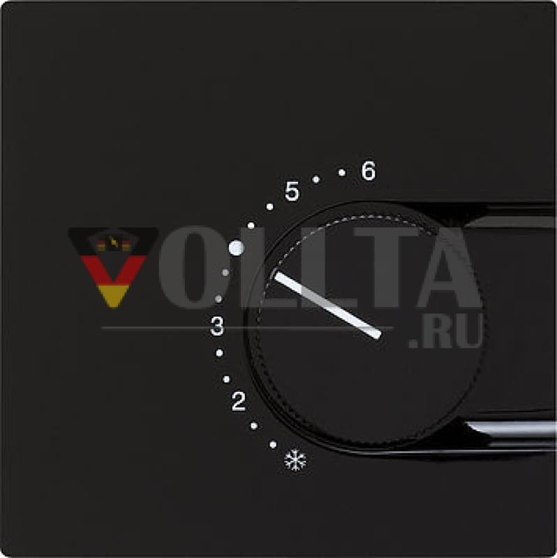 Gira 039047 S-Color Регулятор температуры помещения,  цвет: черный, тон:глянец