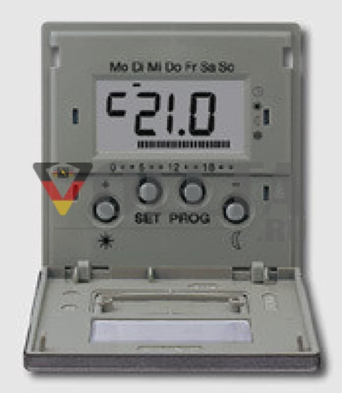 Jung ALHLK-FTAN LS990 Uhren-Радио-Термостат крышка, Цвет алюминевый цвет:антрацит