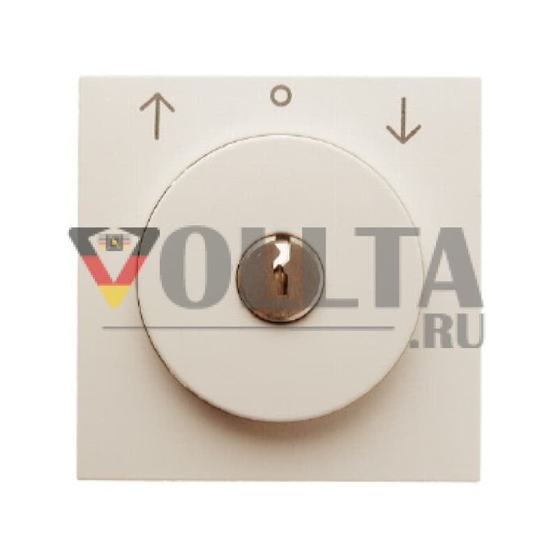 Berker 10818982 S1 Жалюзи-панель переключателя с замком крышка, ключ извлекается в нейтральном положении цвет: кремово-белый, тон:глянец