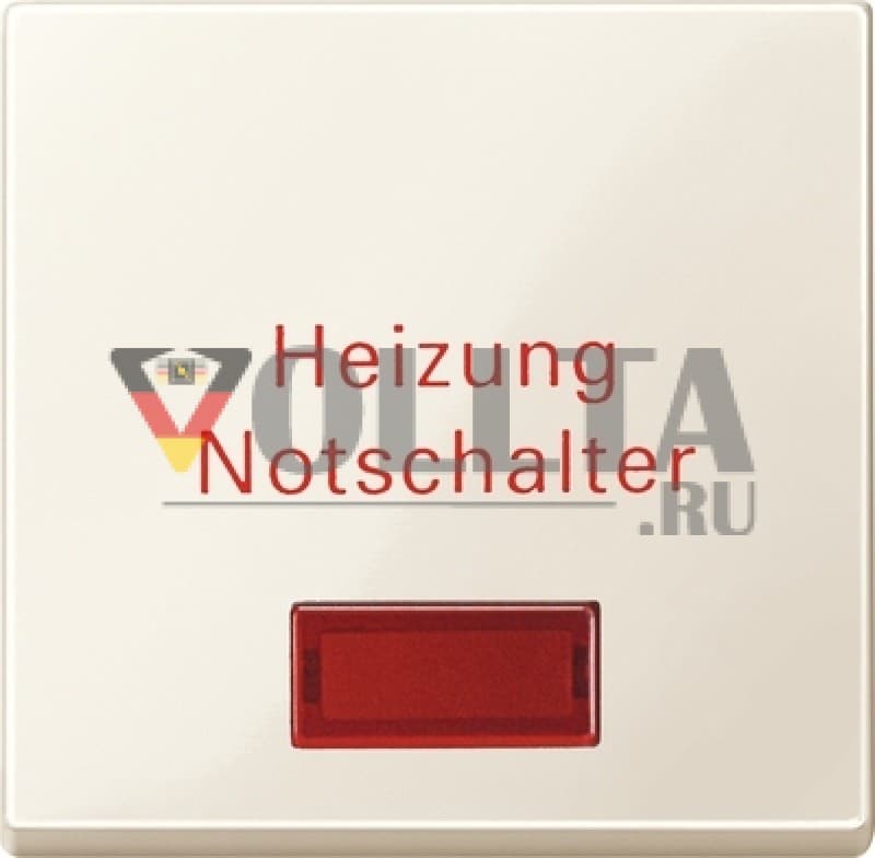 Schneider серия: Merten 432944 System M Отопитель-аварийный выключатель крышка, цвет: кремово-белый, тон:глянец