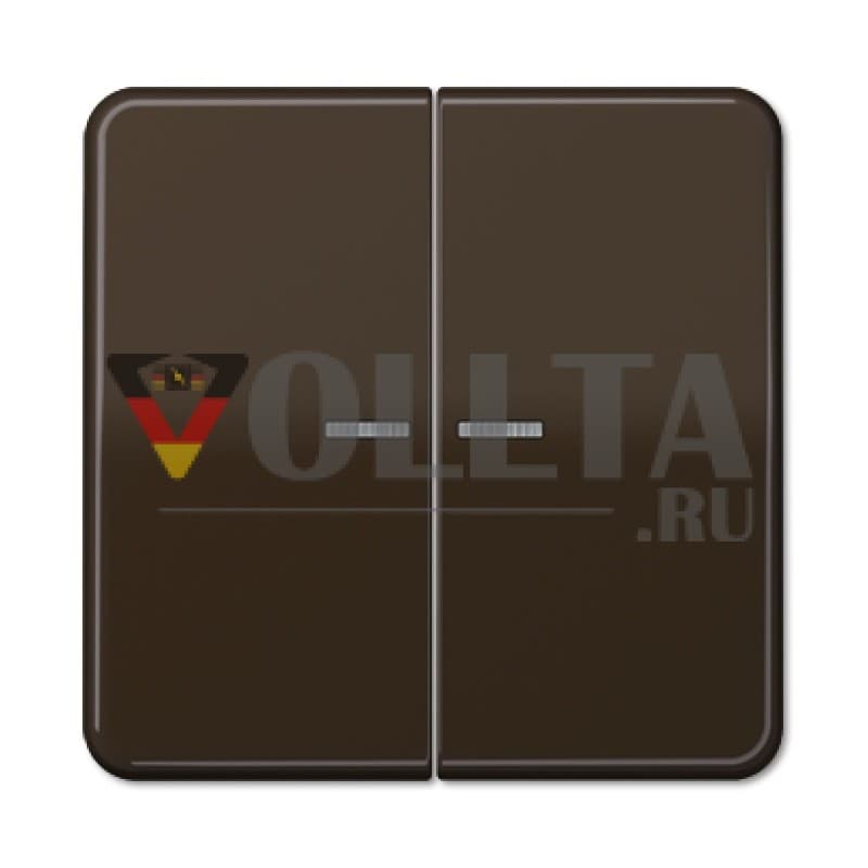 Jung CD595KO5BR CD500 Двойной выключатель/-кнопка, клавиша крышка, цвет:коричневый