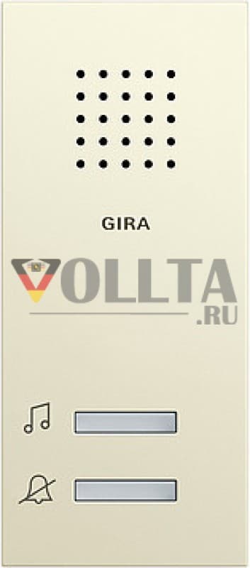 Gira 120001 System55 Gong накладной, для наружного монтажа цвет: кремово-белый, тон:глянец